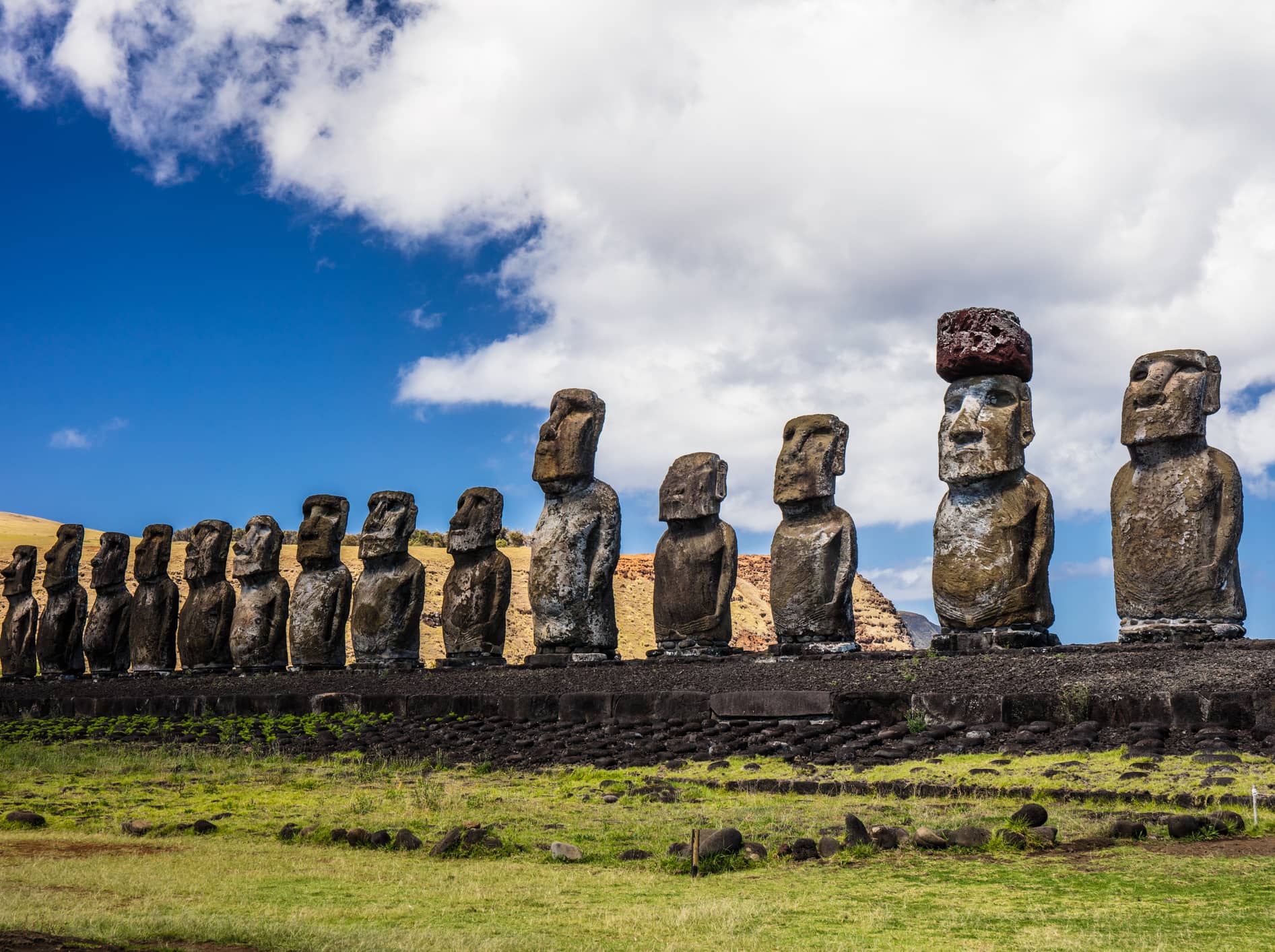  Encounter the mysterious moai of Easter Island.  