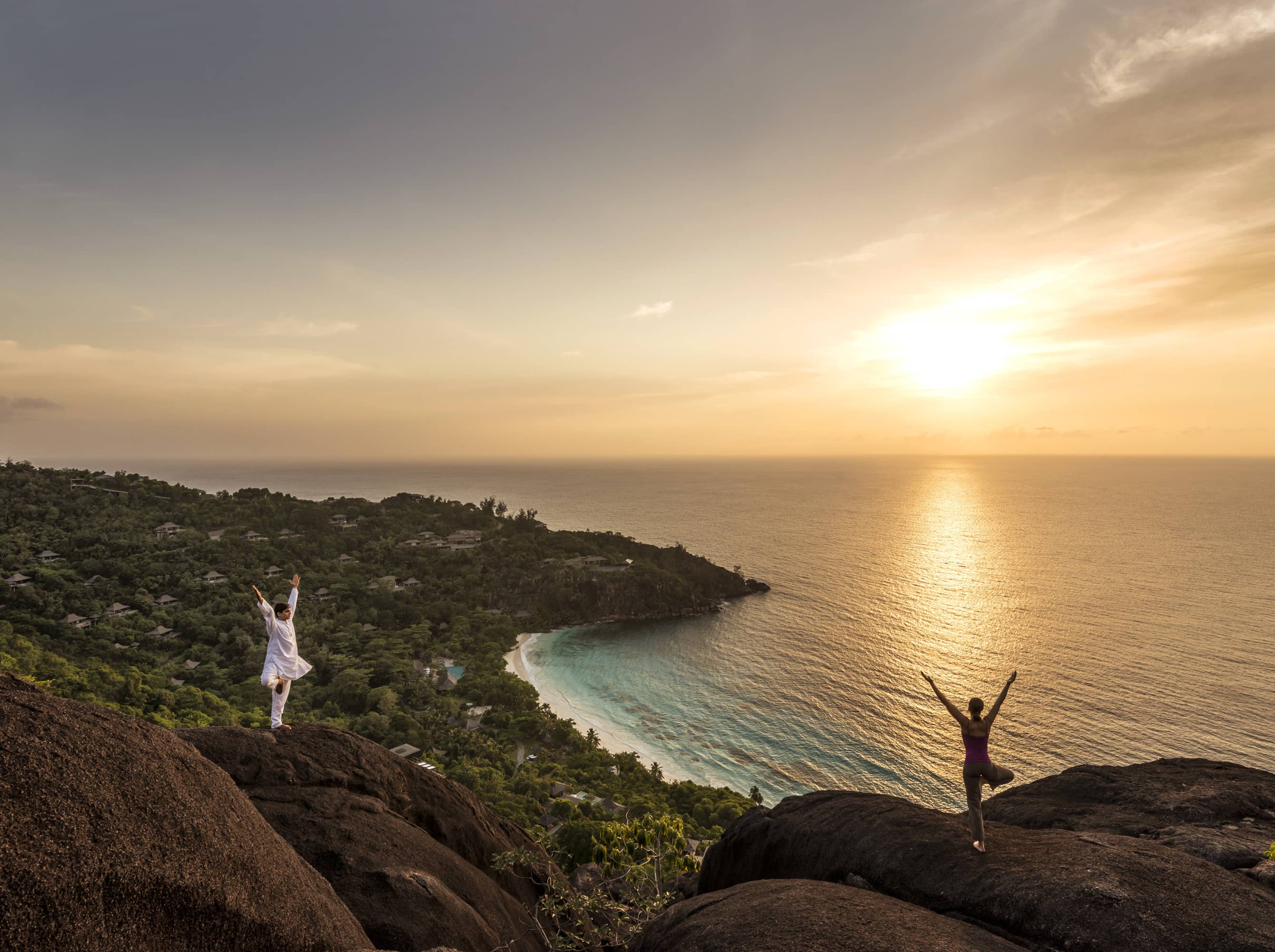  Meditate on a mountaintop in the Seychelles.  