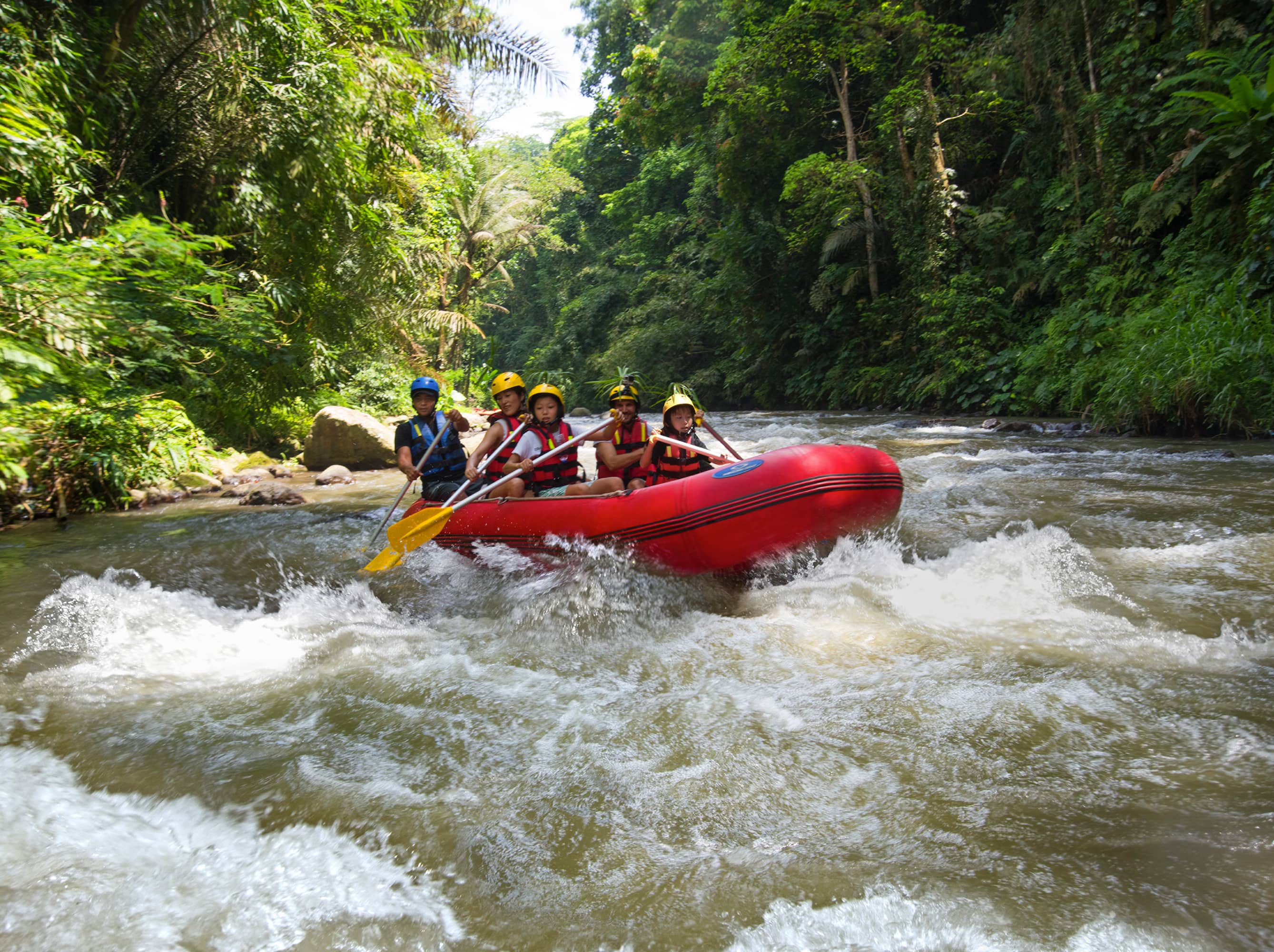  Go rafting on Bali’s longest river.  