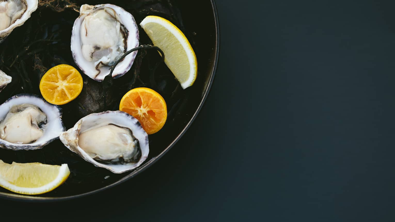 Oyster dish with citrus