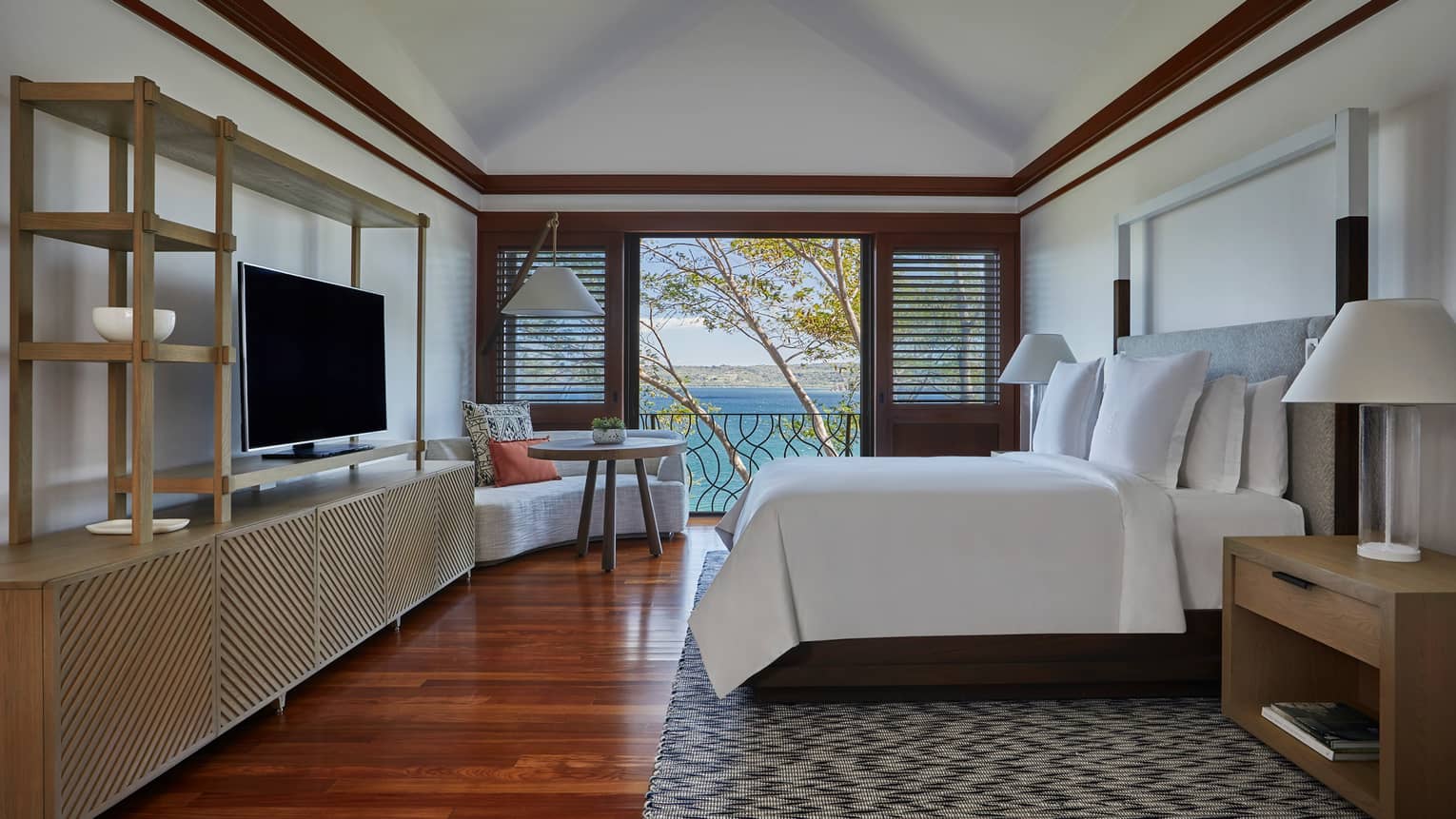 Canopy Suite Master Bedroom with Open Door Views of the Ocean