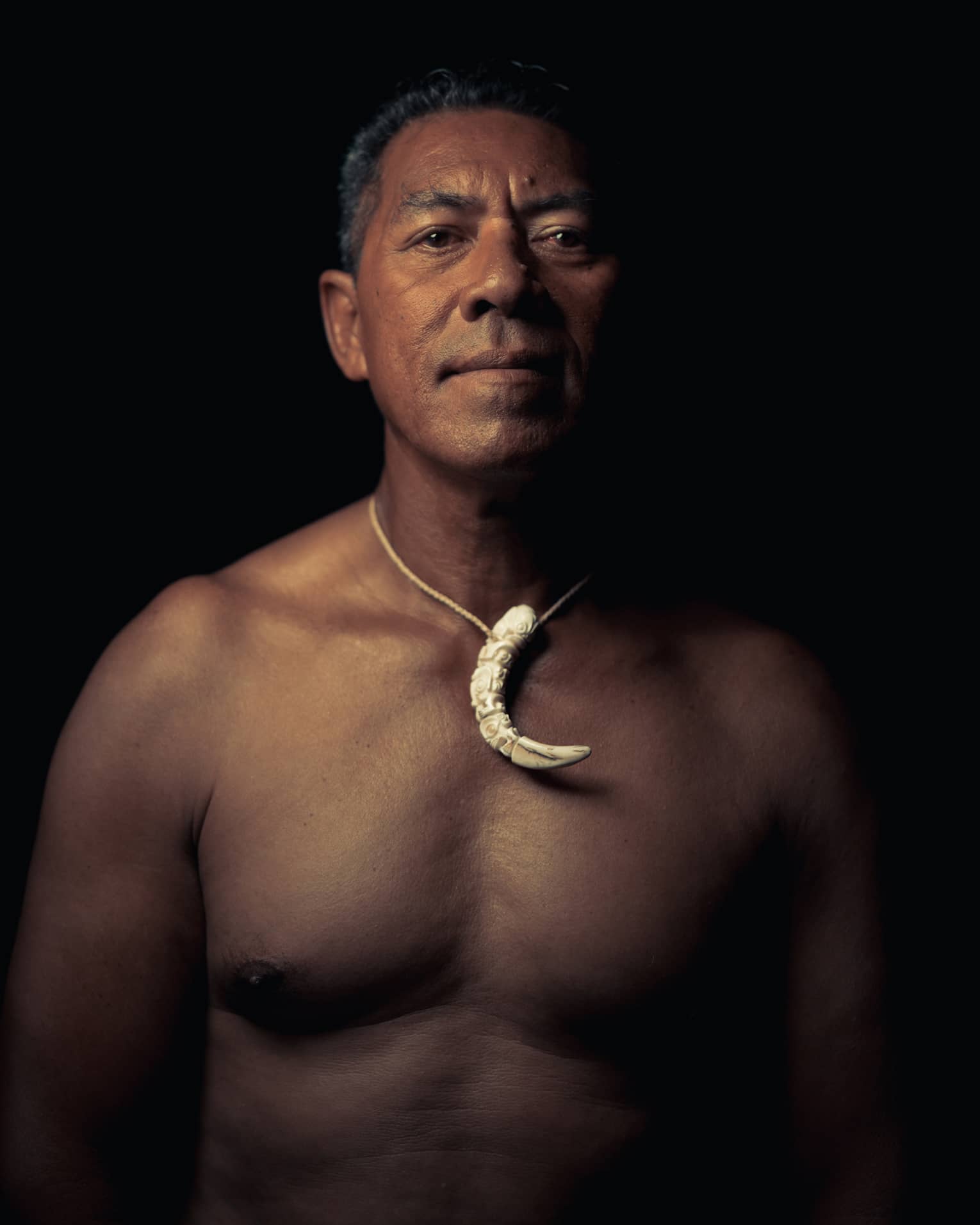 Portrait of Polynesian man