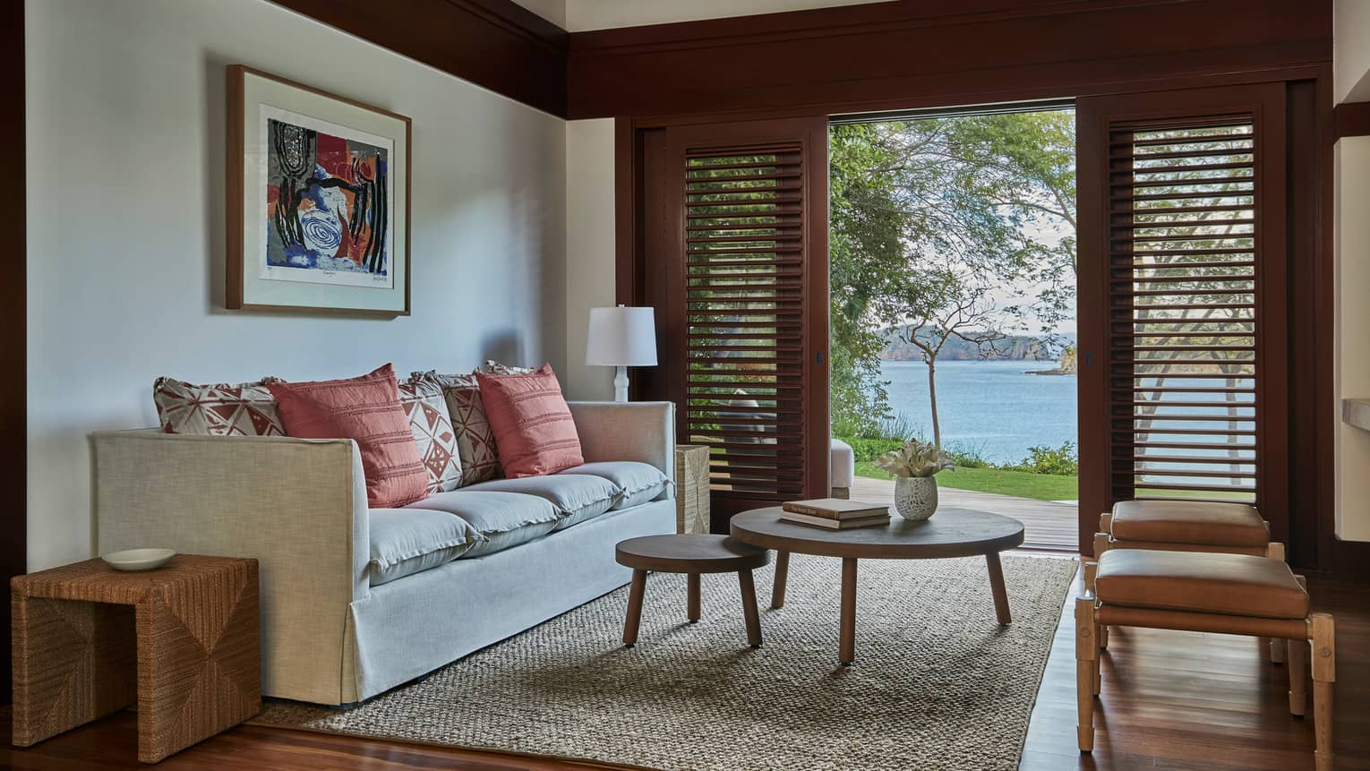 Miramar Suite Living Room with Open Door Ocean View