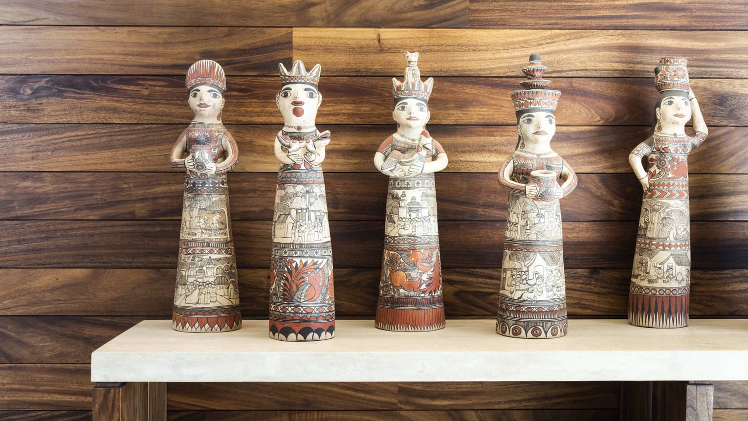 Mexican artisanal wooden dolls