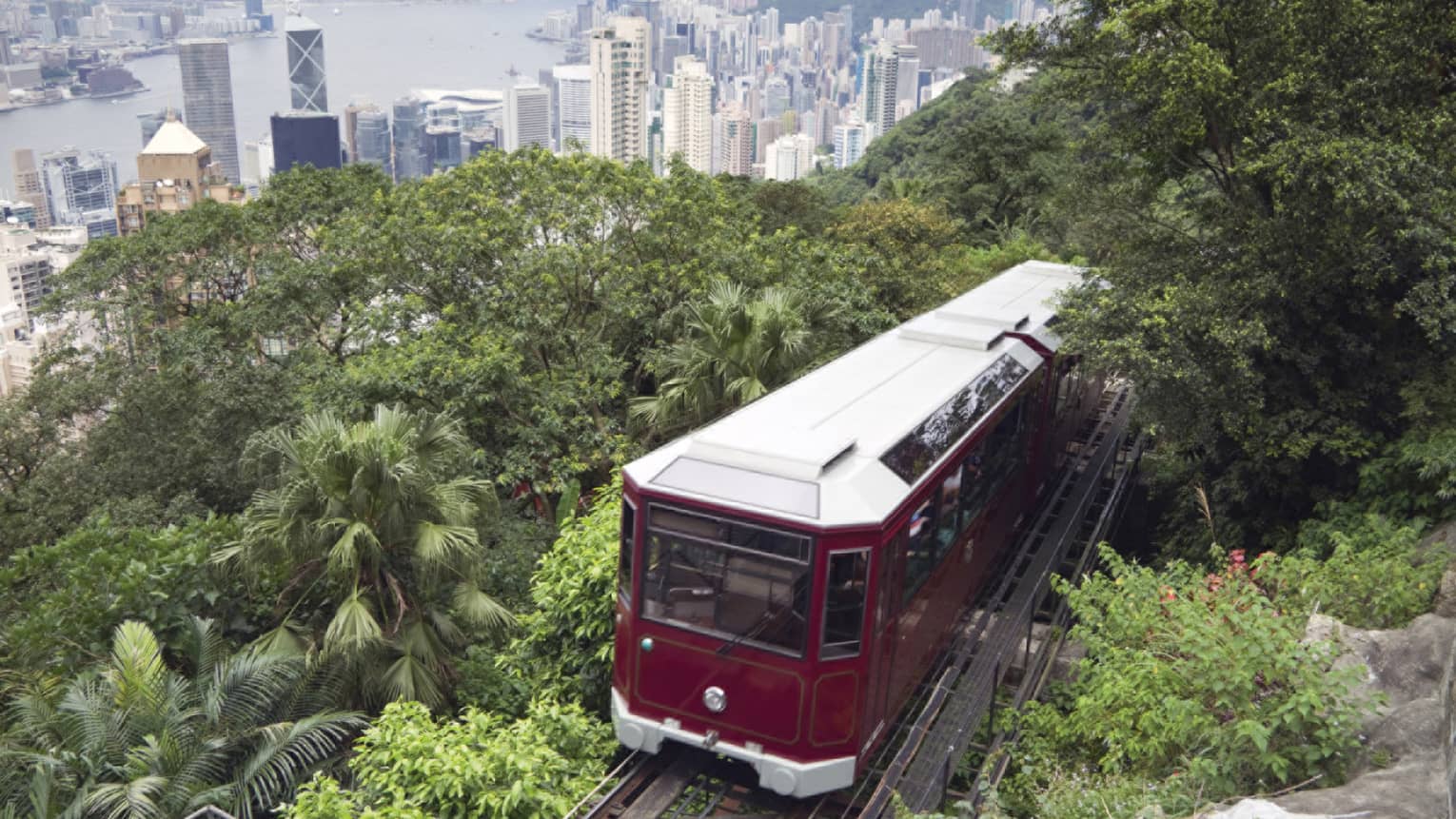 A local cultural experience tour - Peak Explorer, organized by Four Seasons Hotel Hong Kong, with Peak Tram, one of the world's most renowned and oldest funicular railways.