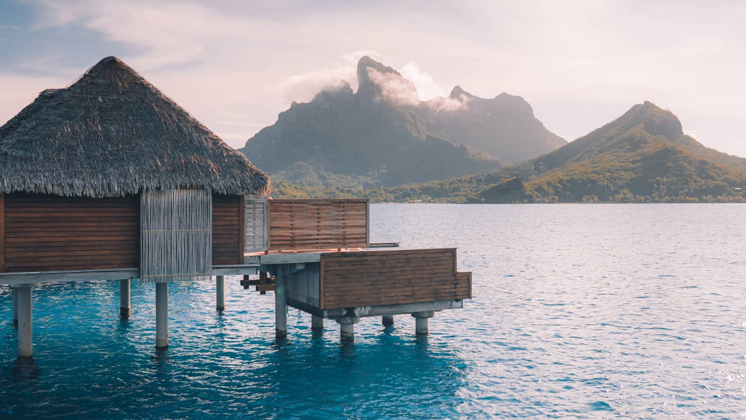 One-Bedroom Mountain View Overwater Bungalow Suite with Plunge Pool