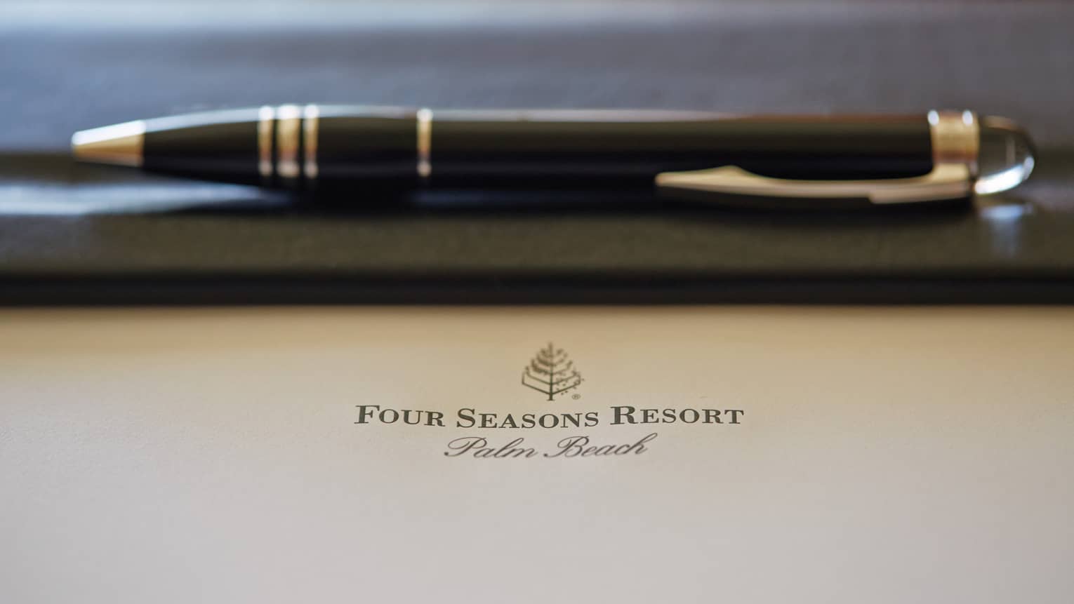 Four Seasons Resort Palm Beach notepad and pen