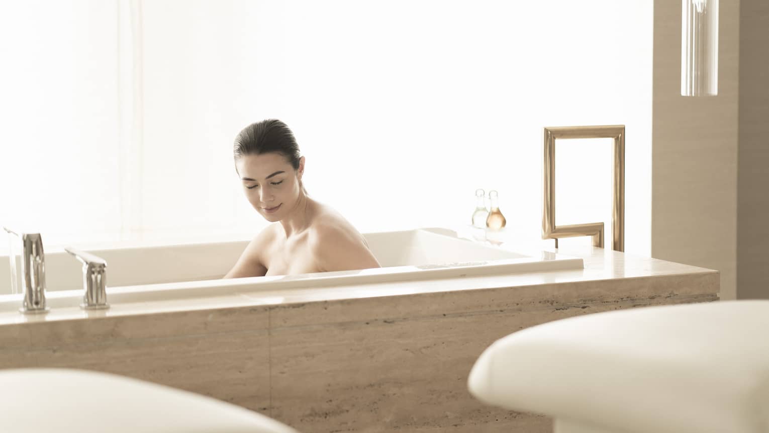 woman in hotel bathtub in kuala lumpur
