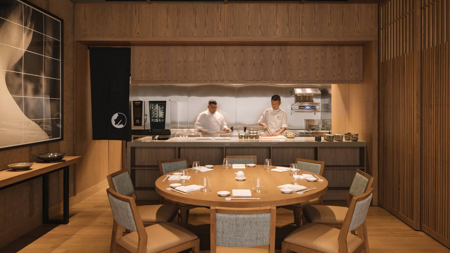 Chef's Table private dining room at Nobu Singapore