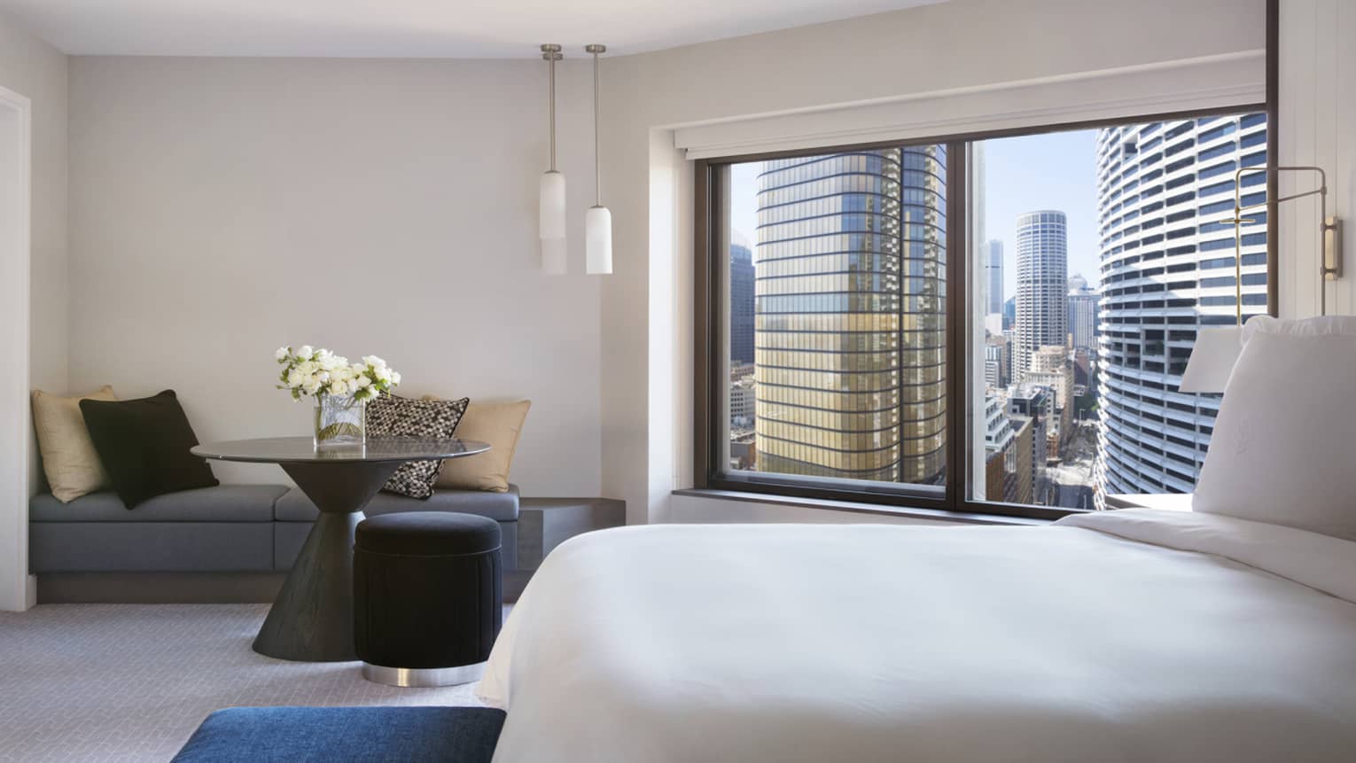 Premier City Rooms at Four Seasons Hotel Sydney feature sleek interiors and city views