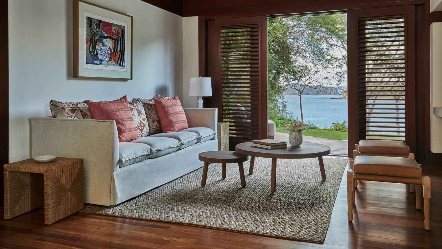 Miramar Suite Living Room with Open Door Ocean View