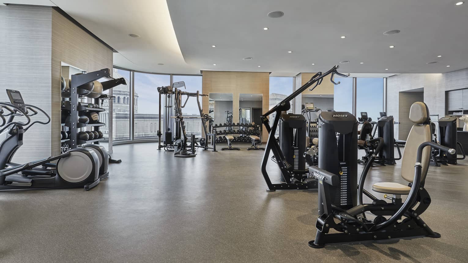 The fitness center at four seasons hotel boston one dalton