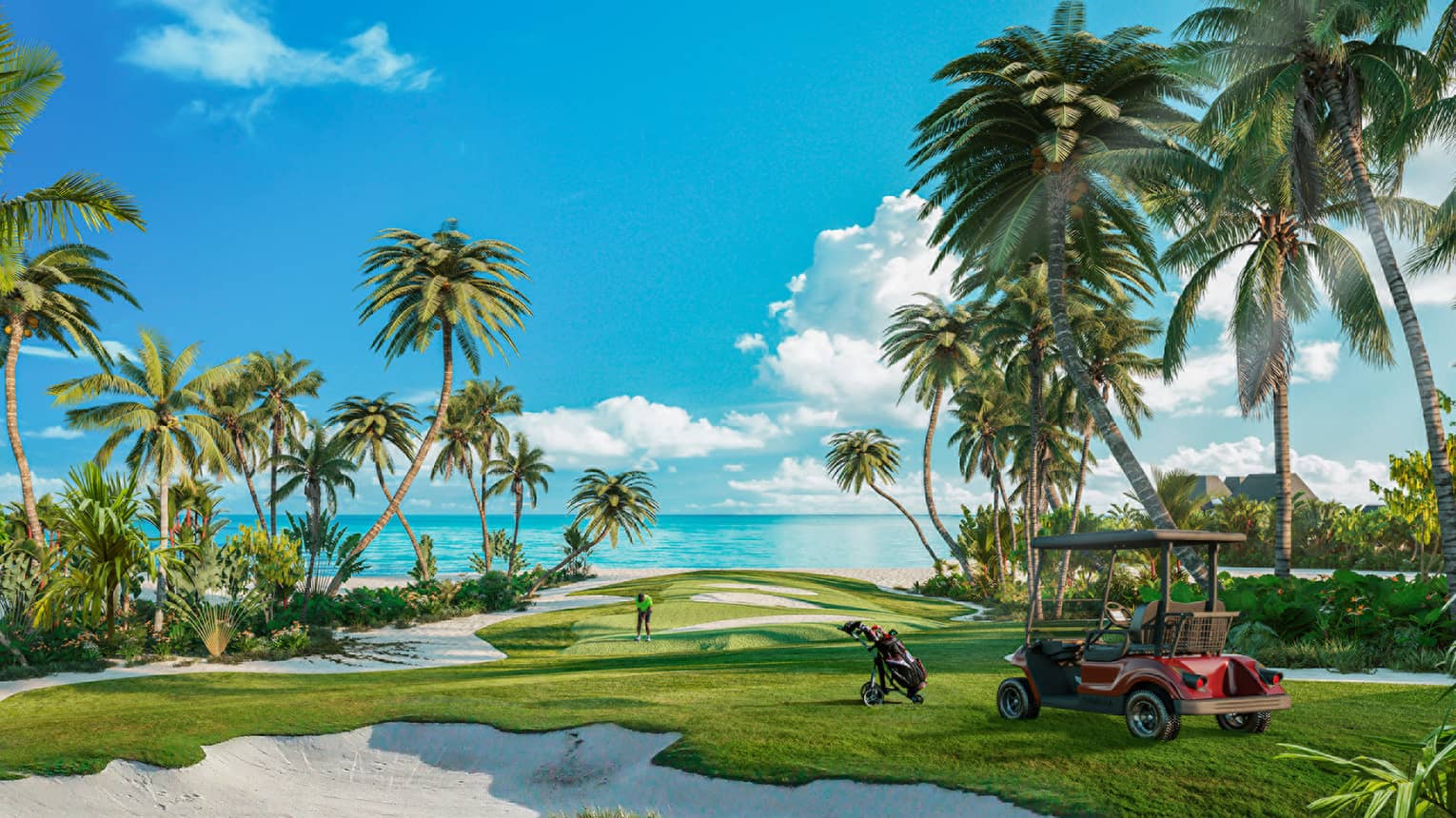 Rendering of golf course