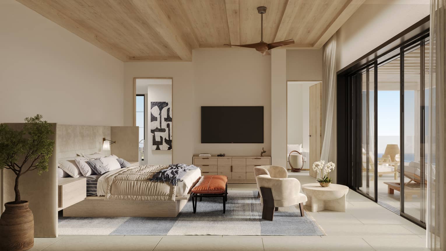 Rendering of residence interior