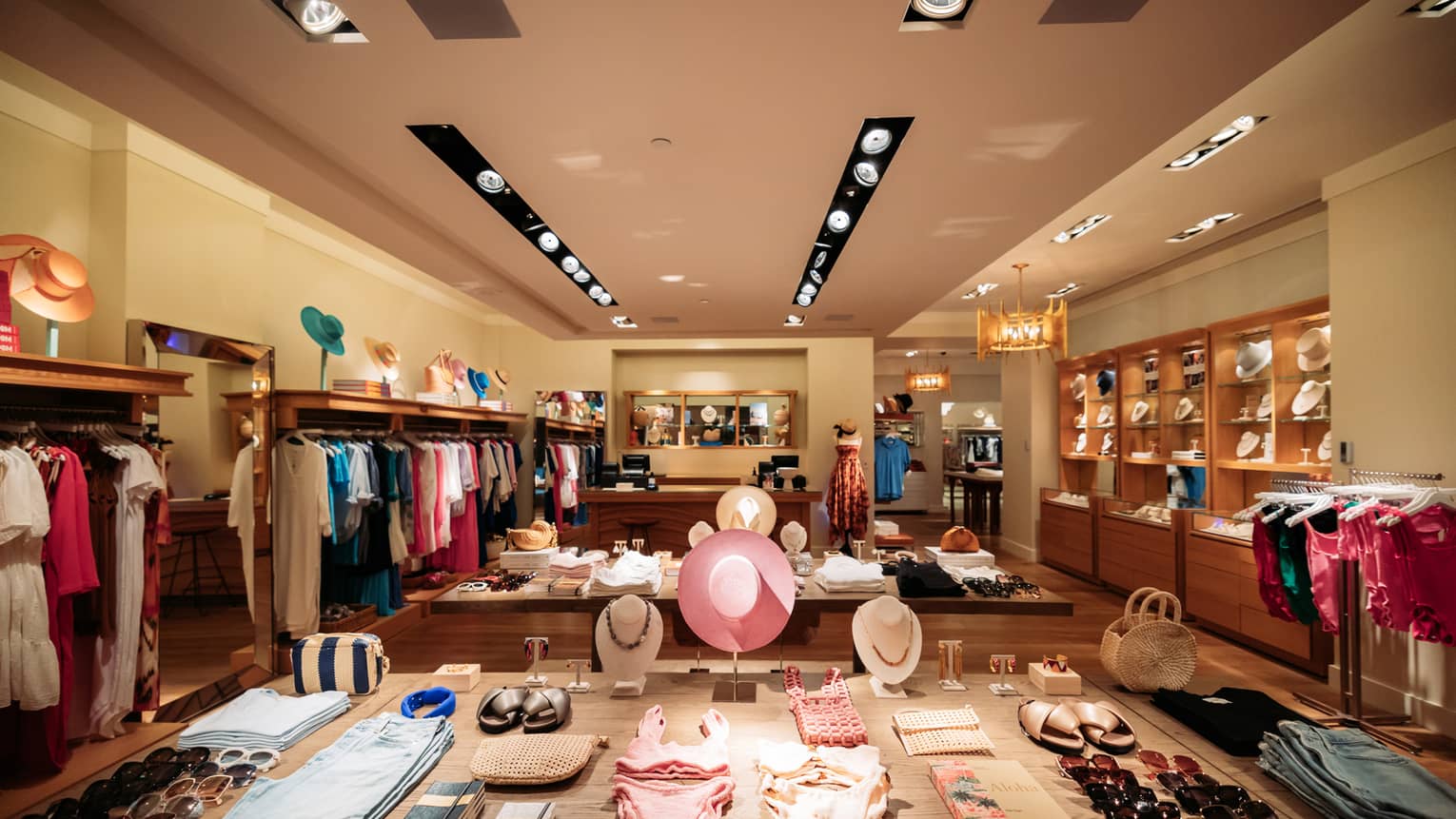 Boutique at Four Seasons Resort Lanai, featuring clothes, jewellery, hats and accessories