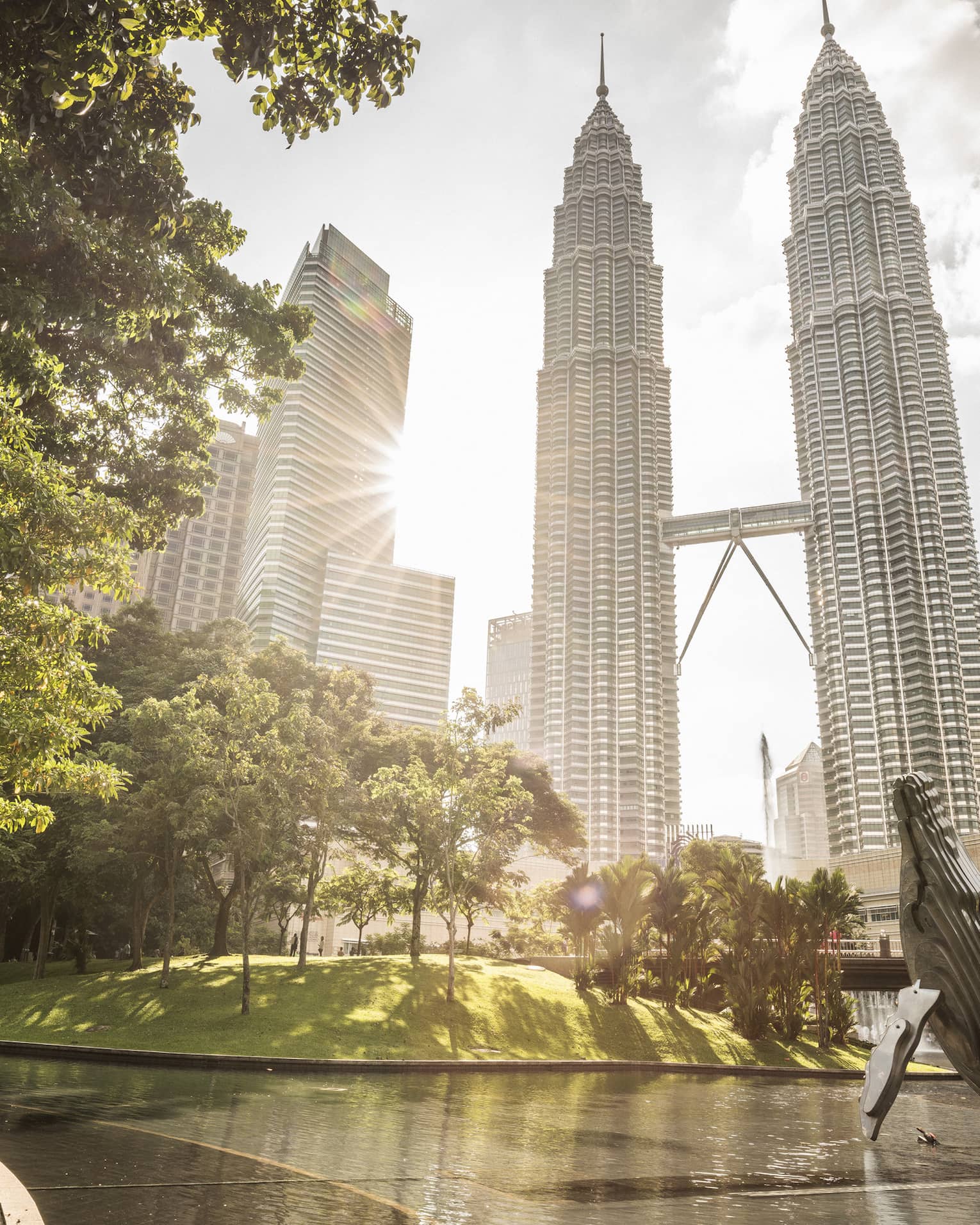 KLCC Park with a view of Four Seasons Hotel Kuala Lumpur
