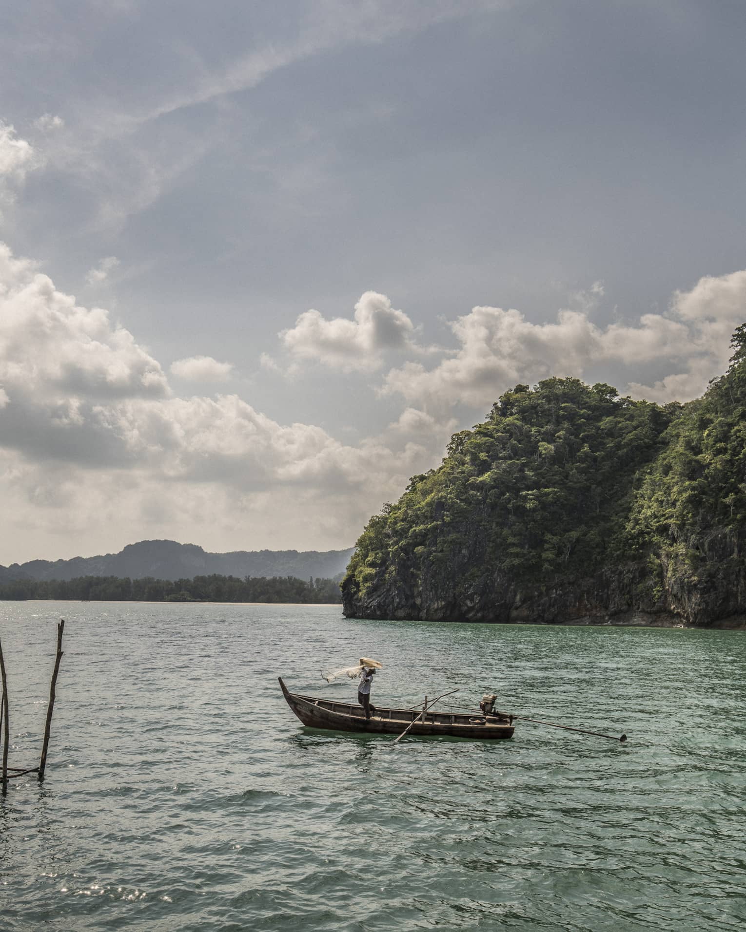 Belat Fisherman in a boat