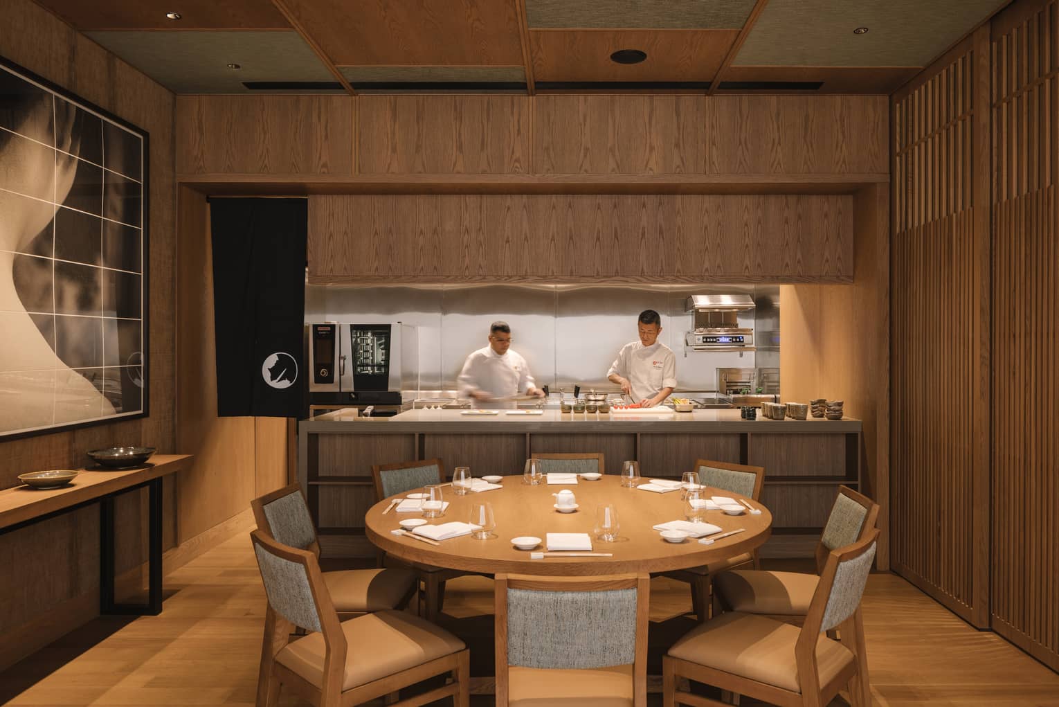 Chef's Table private dining room at Nobu Singapore